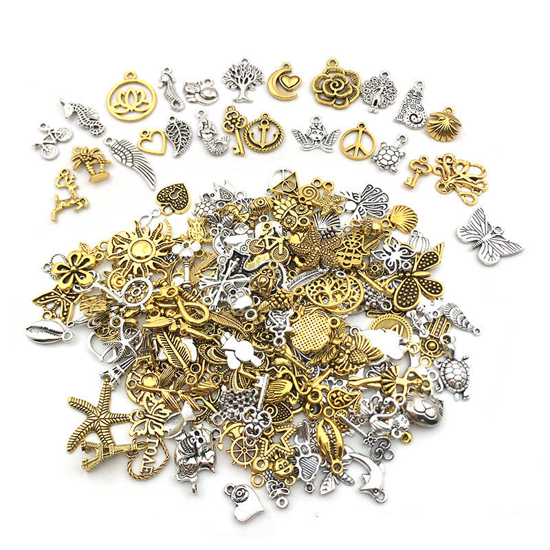 Mixed Alloy Silver Pendant Earring Set - 300 Pieces