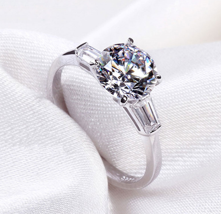 Diamond and Zircon Ring