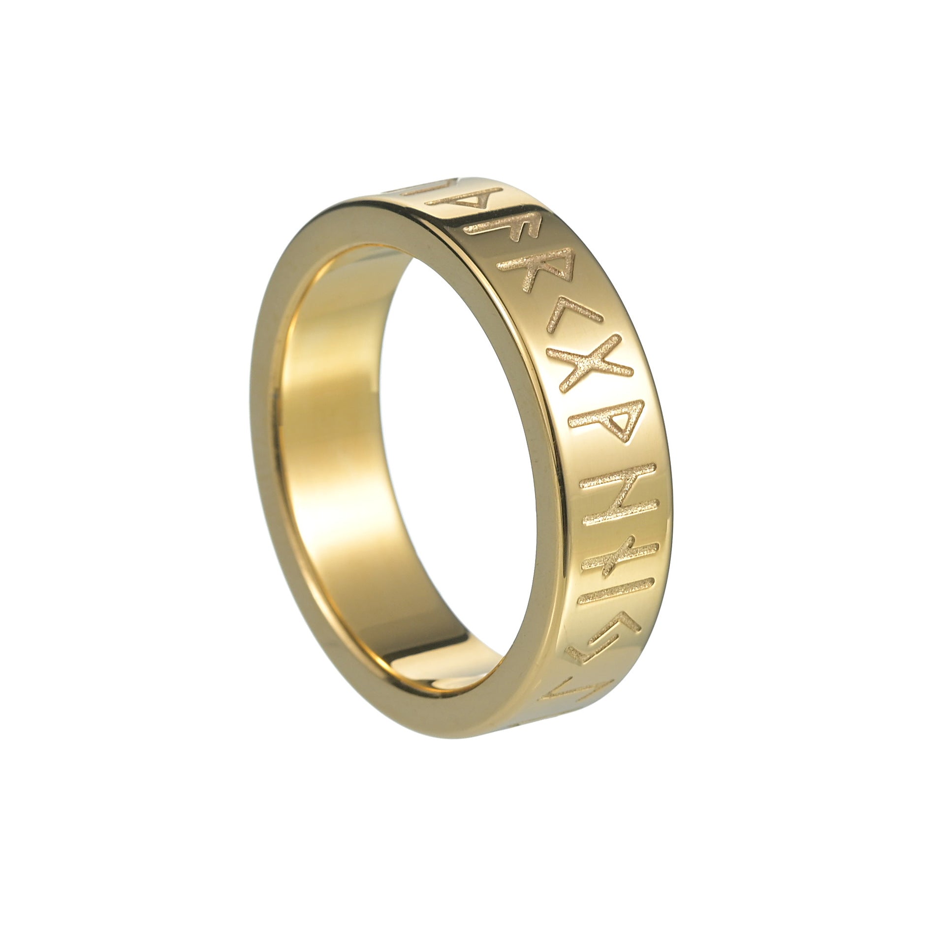 Couple Titanium Steel Ring Ornament