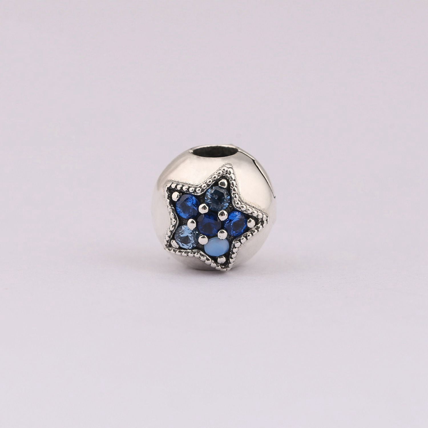 925 Silver Bracelet with Colorful Star Charms