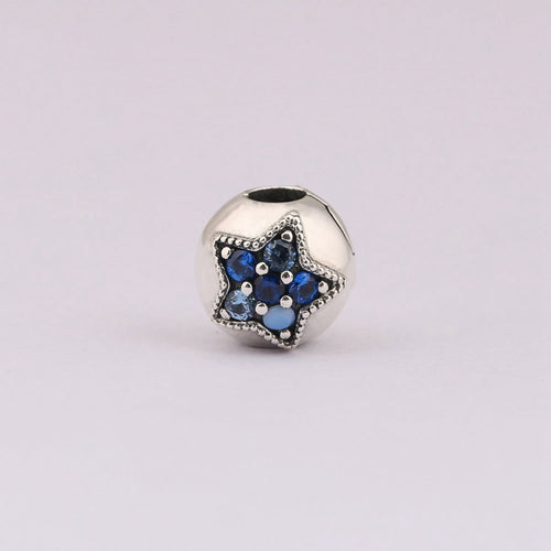 925 Silver Bracelet with Colorful Star Charms