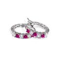Colorful zircon ear buckles