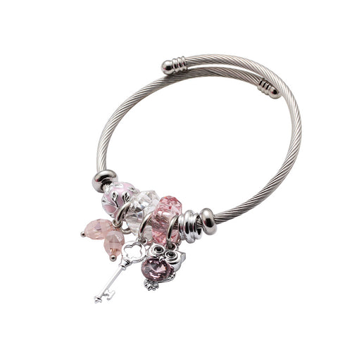 Adjustable Stainless Steel Titanium Bracelet