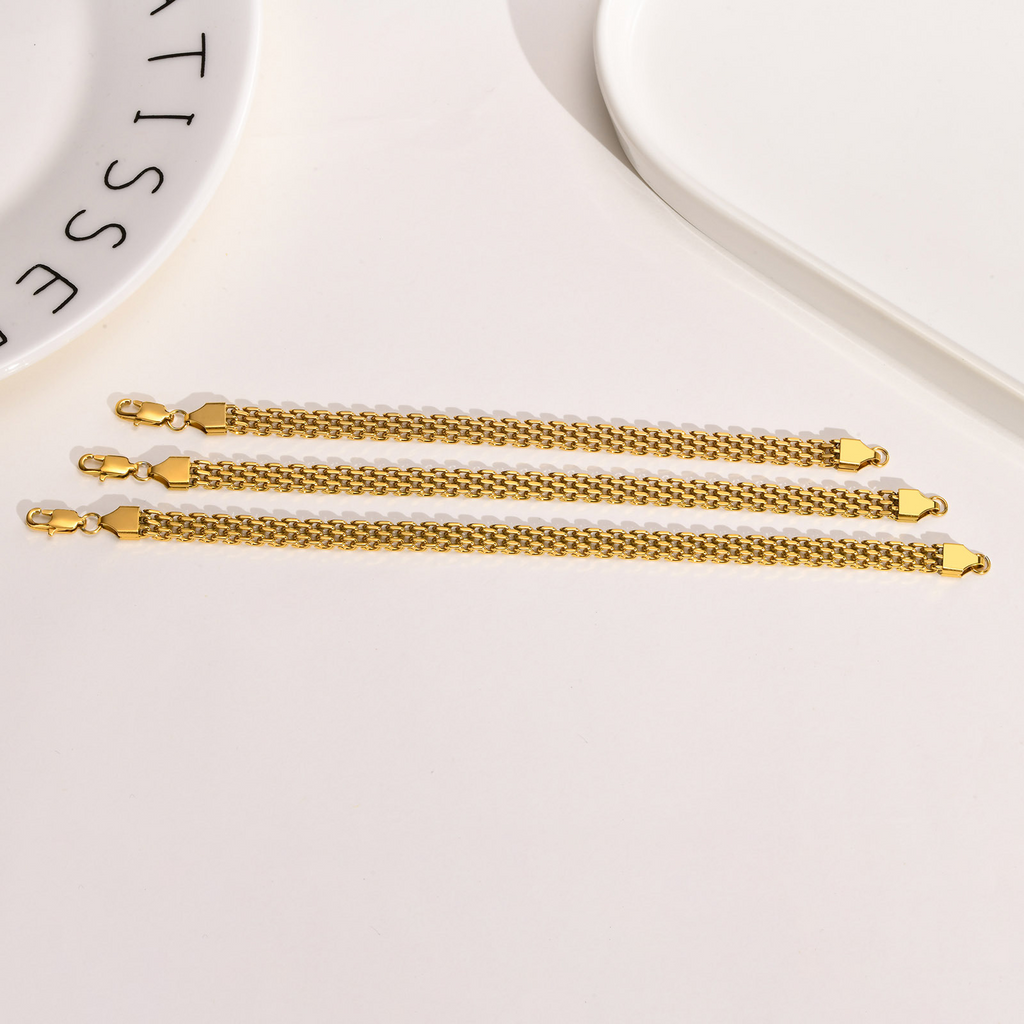Titanium Steel Woven Chain Bracelet