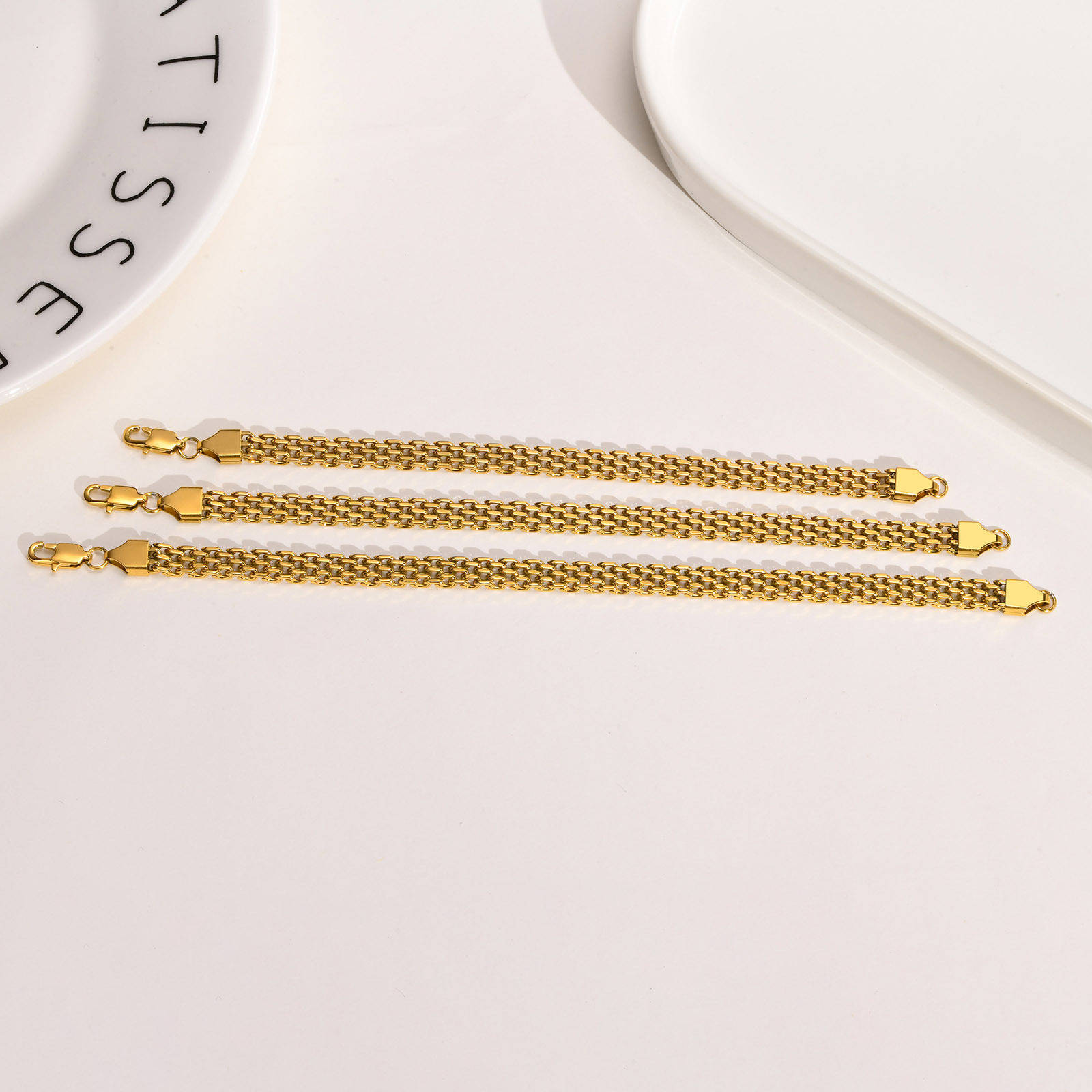 Titanium Steel Woven Chain Bracelet