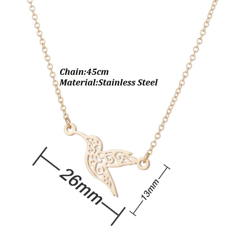 Spring Accessories Minimalist Stainless Steel Pendant Necklace
