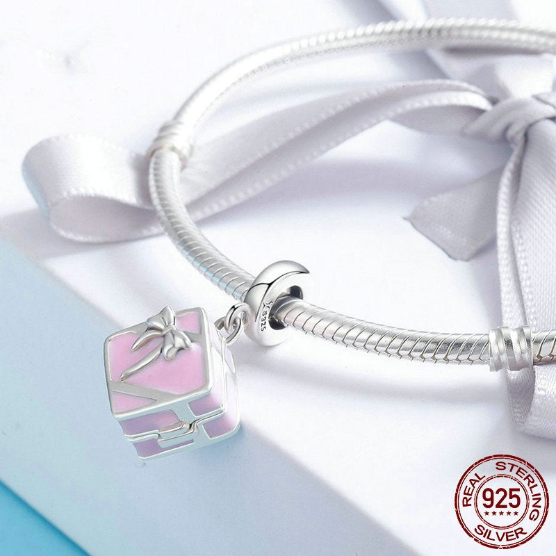 S925 Sterling Silver Pendant for DIY Women's Bracelets