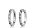 Sterling Silver Circle Earrings (Pair)