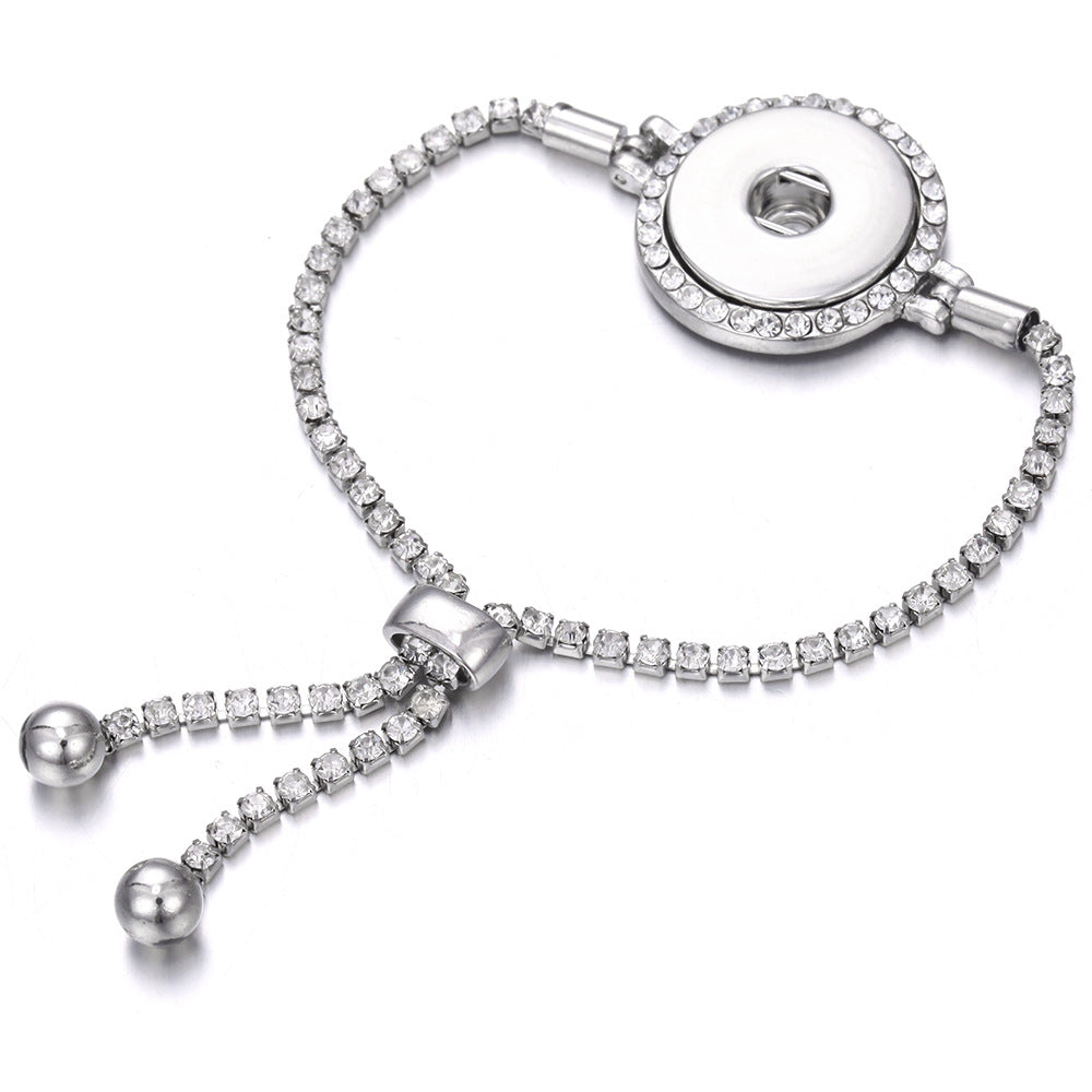 Adjustable Elastic Metal Chain Bangle Bracelet