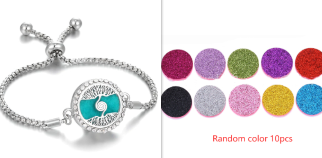 Stainless Steel Aromatherapy Adjustable Bracelet