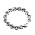 Antique Sterling Silver Jewelry Ring Buckle Bracelet