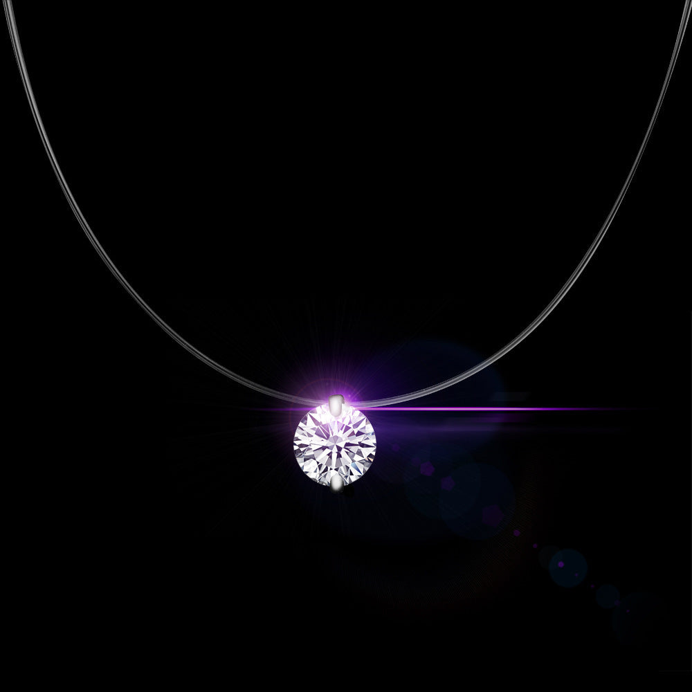 Korean Style Zircon Pendant Necklace for Women
