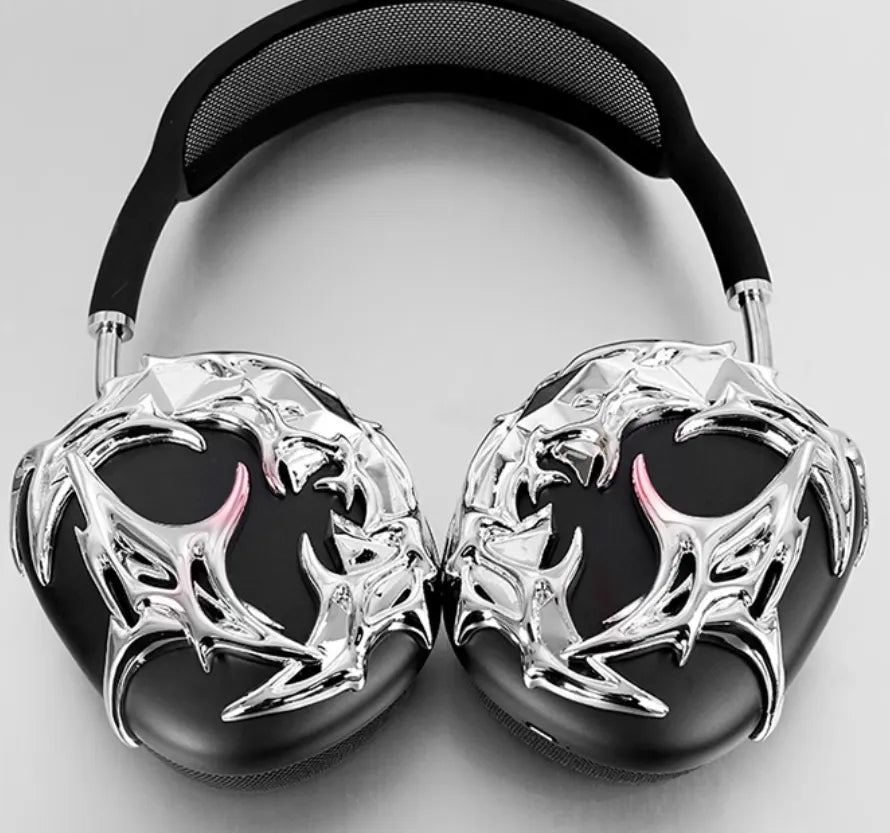 Silver Liquid Headset Cover