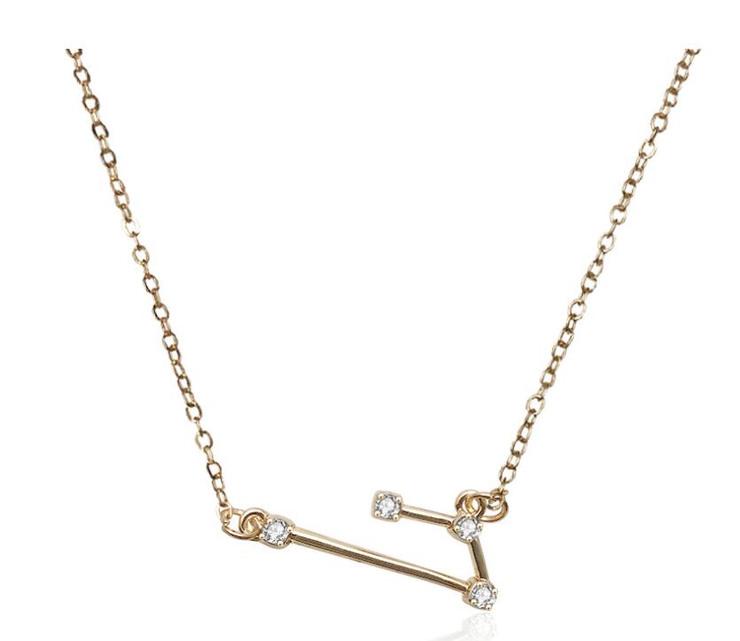 Zodiac Bracelet with Stylish Zircon Pendant