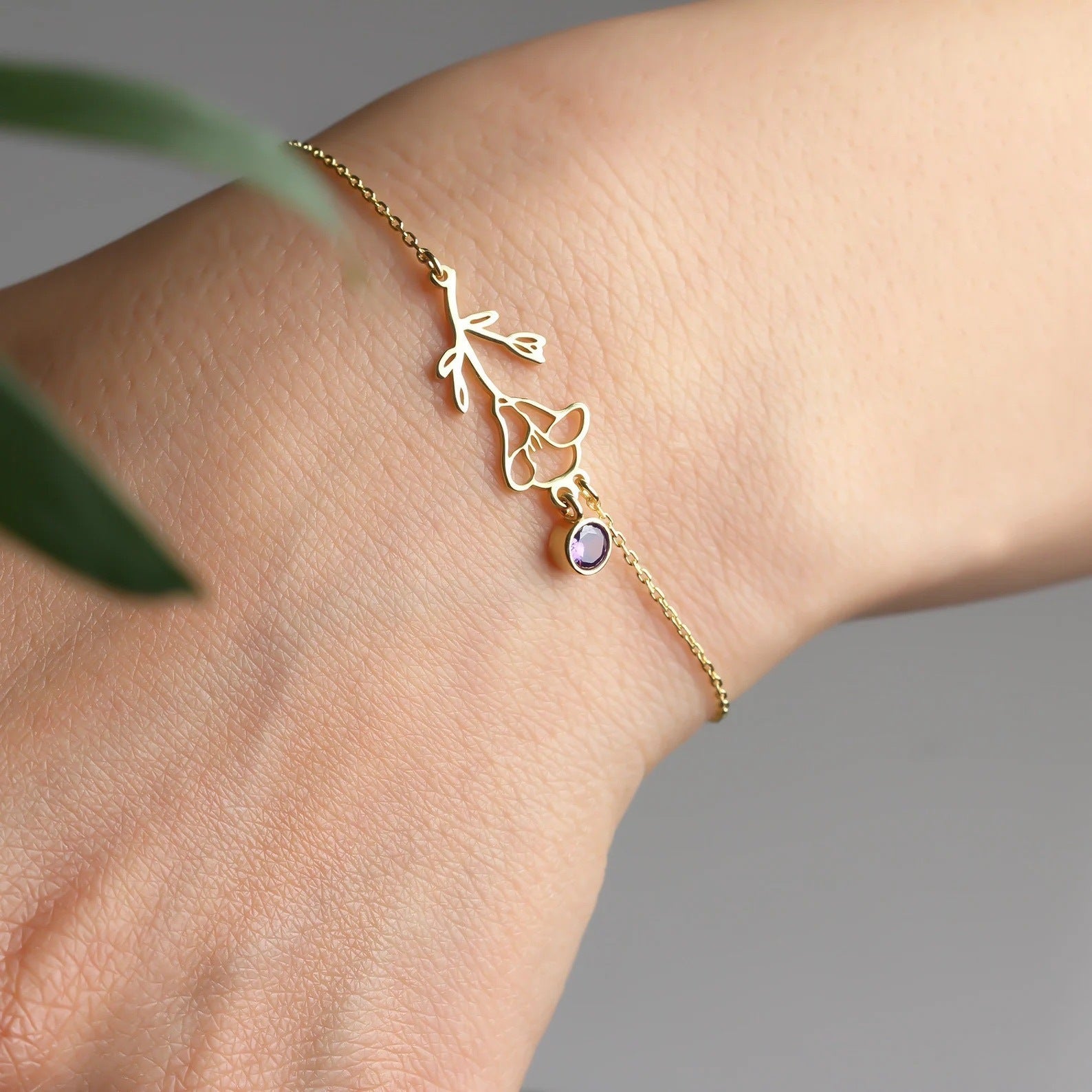 Vintage Zircon Pendant Bracelet in Fashion Style