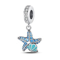 Silver-Plated DIY Ocean-Themed Shell and Crab Charms