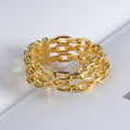 Vintage Adjustable Woven Latch Ring