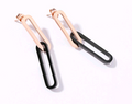 Minimalist Geometric Titanium Steel Long Earrings