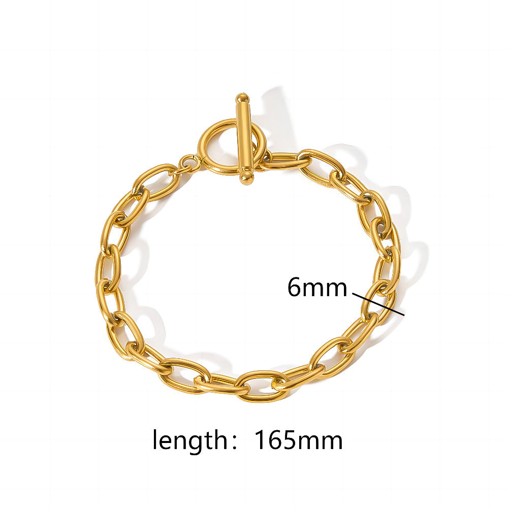 Simple Titanium Steel Bracelet for All Styles
