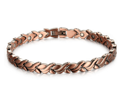 Wholesale Pure Copper Magnetic Fish Titanium Steel Bracelet