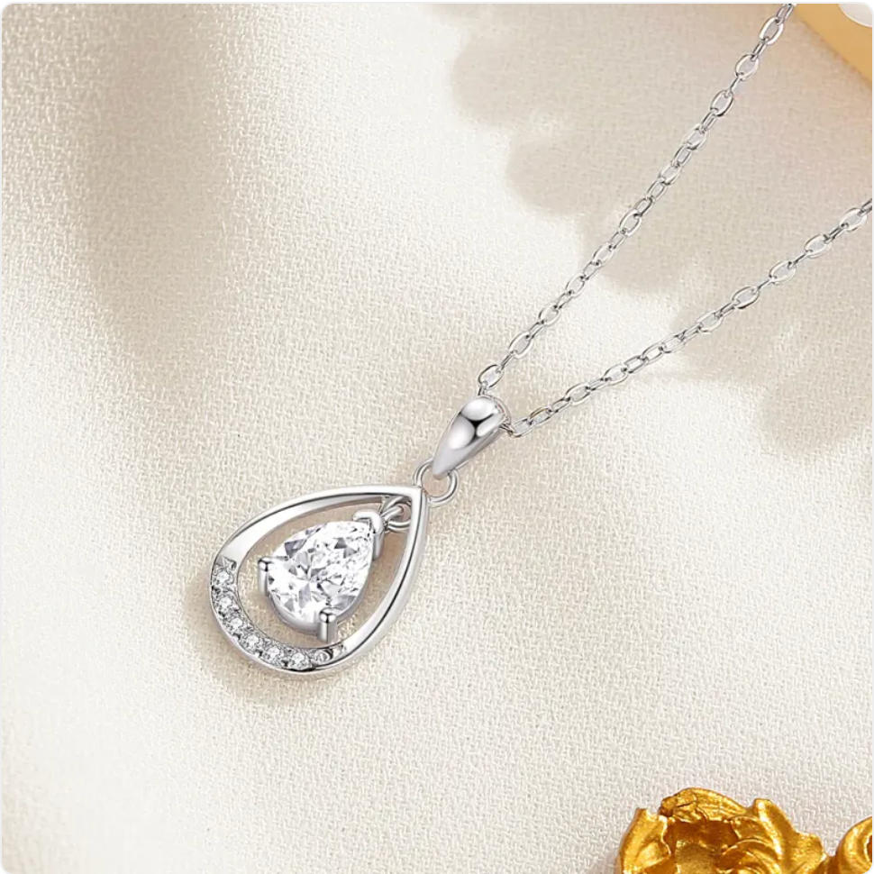 Sterling Silver Teardrop Necklace