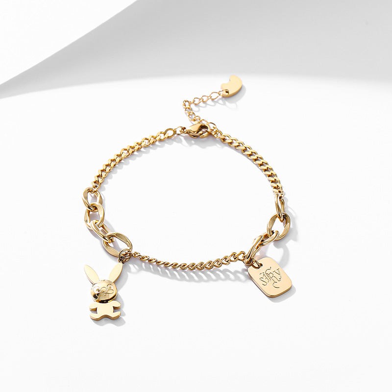 Colorless Titanium Steel Bracelet for Women
