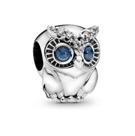 Silver Bracelet with DIY Balloon and Owl Charms