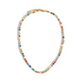 Multi Gem Turquoise Shoushan Stone Necklace