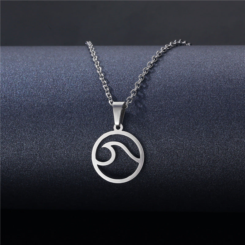 Geometric Stainless Steel Pendant for DIY Jewelry