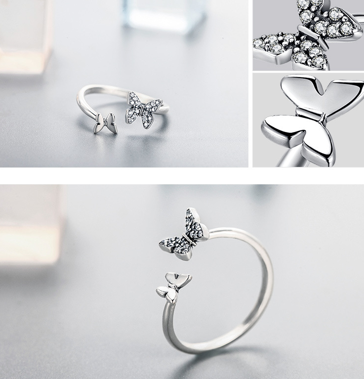 S925 Silver Butterfly Ring