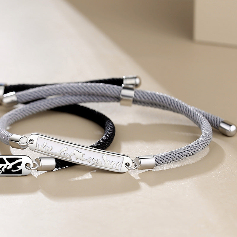 Sterling Silver Geometric Design Bracelet