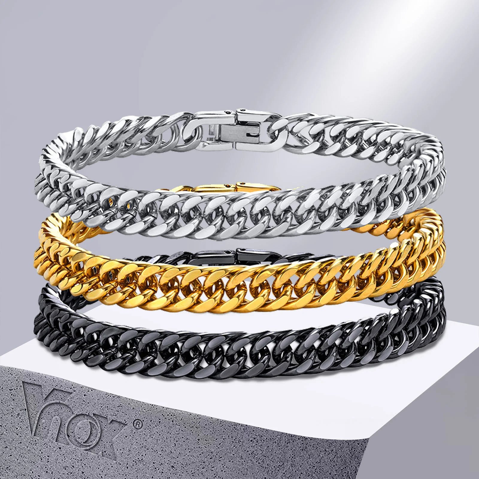 Personalized Titanium Steel Punk Bracelet
