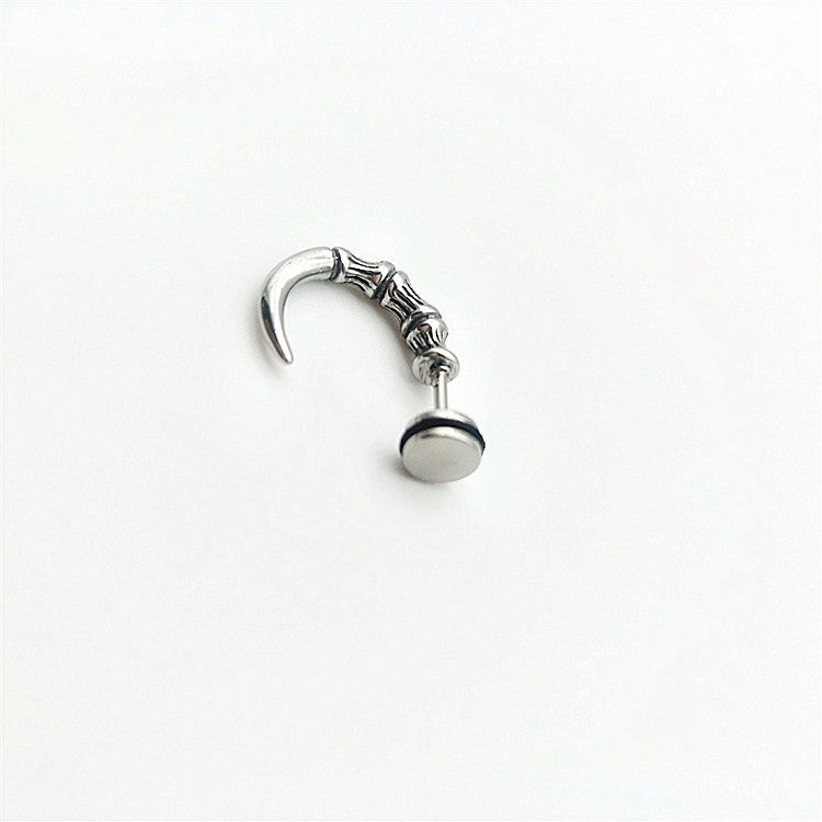 Titanium Steel Eagle Claw Stud Earrings for Trendsetters