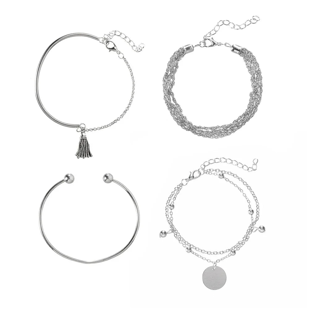 Silver Tassel Bracelet