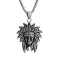 Titanium Steel Indian Necklace with Pendant
