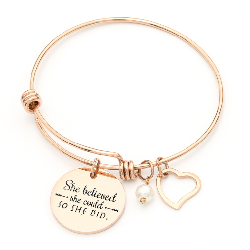 Personalized Titanium Steel Bracelet with Tag