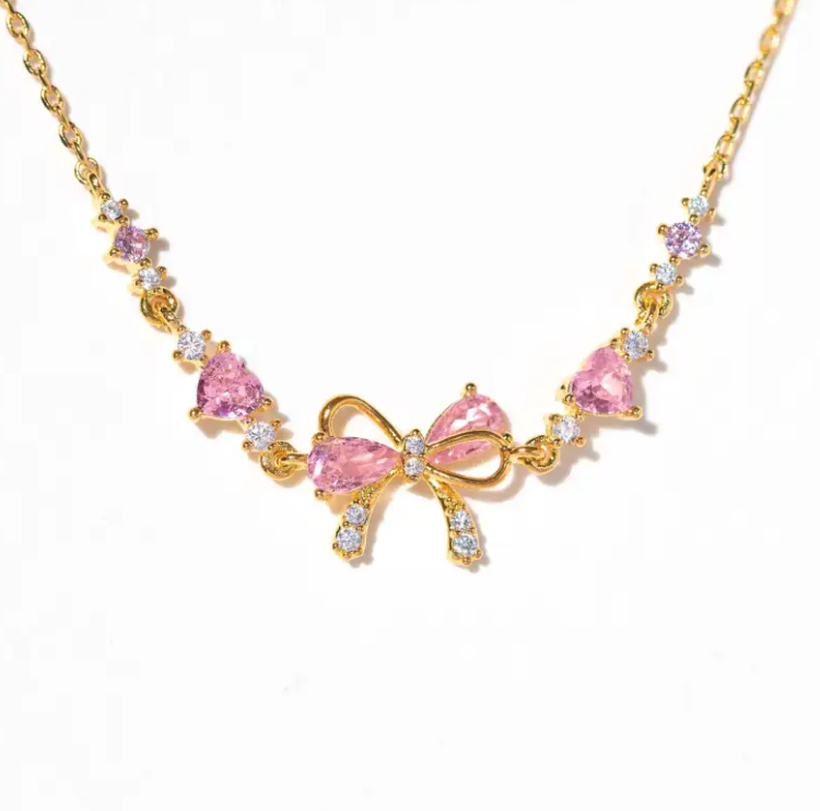 Heart Bow Zircon Bracelet
