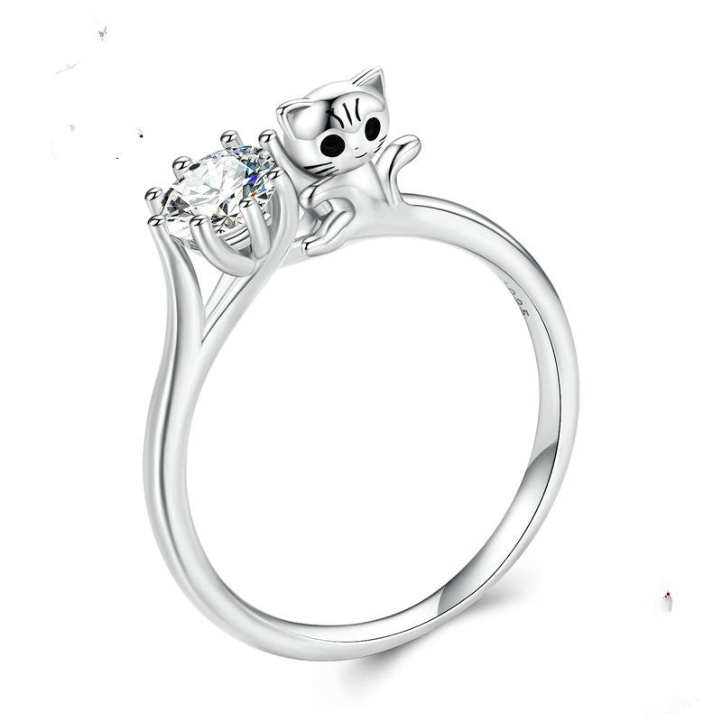 Platinum Plated Cute Animal Ring Bracelet