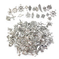 Mixed Alloy Silver Pendant Earring Set - 300 Pieces