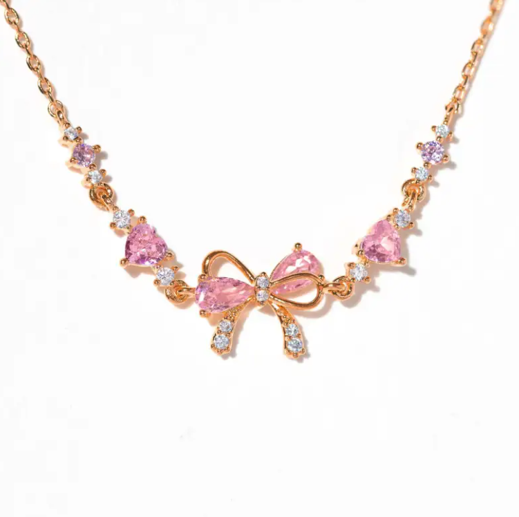 Heart Bow Zircon Bracelet