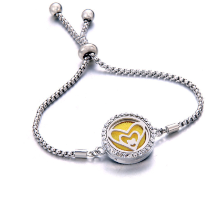 Stainless Steel Aromatherapy Adjustable Bracelet