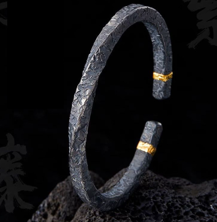 Men's Copper Silver-Plated Bracelet
