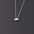 RUMNVNTY Mirror Titanium Cloud Pendant Necklace
