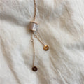 Titanium Steel Color-Fast Shell Pendant Necklace