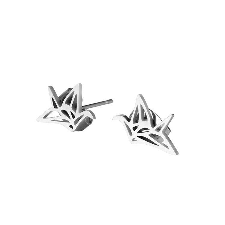 Titanium Steel Pigeon Earrings - Bird Animal Jewelry