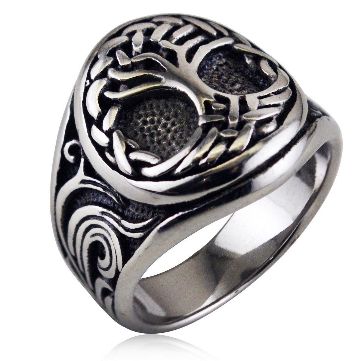 Vintage Titanium Steel Fashion Ring