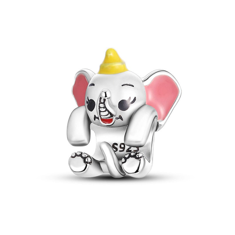 DIY Silver-Plated Bead Accessories with Animal Charms