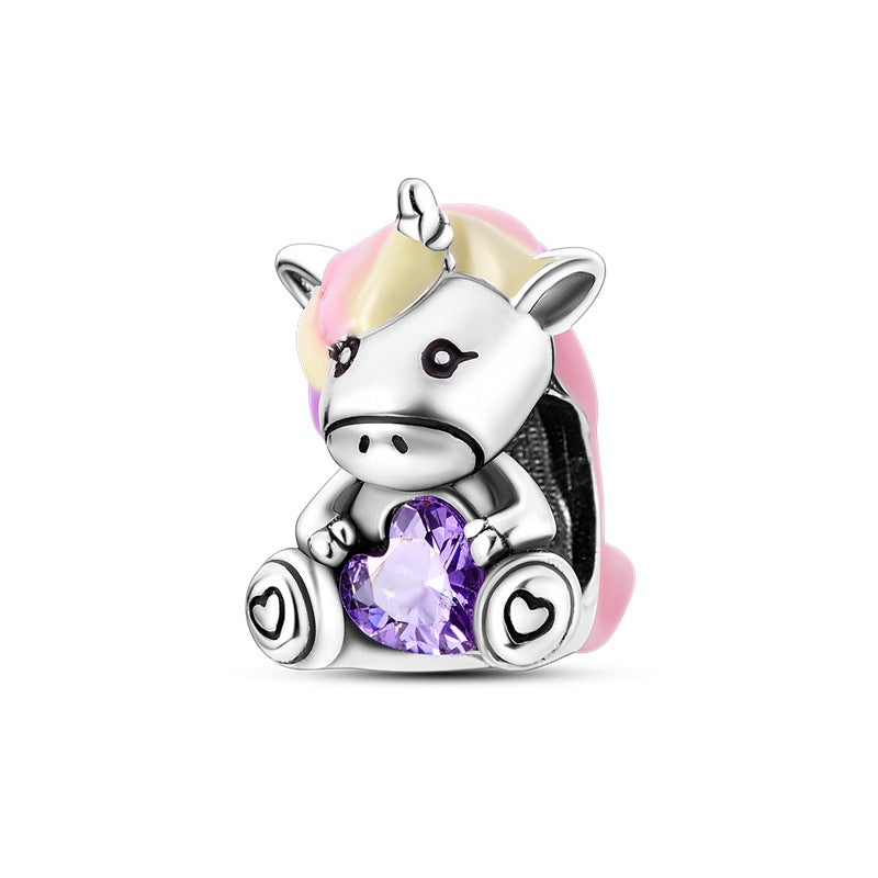 DIY Silver-Plated Bead Accessories with Animal Charms