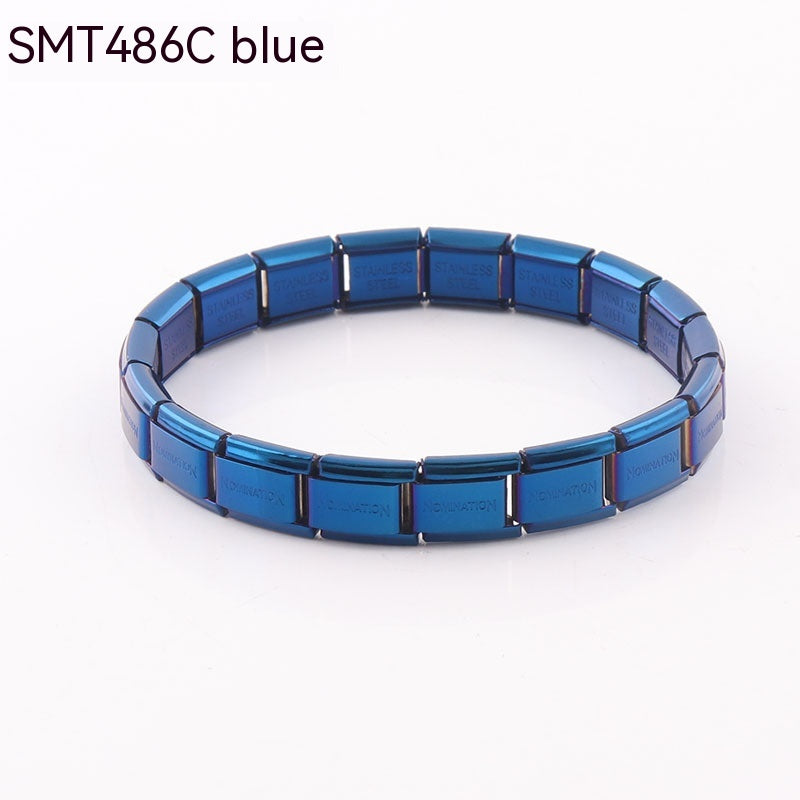 Personalized Electroplated Stainless Steel Bracelet