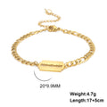 Double Hole Blade Stainless Steel Bracelet